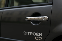 Citroen C-2 2003-2009 Couvre-poignées Chromés (2 pcs, Acier Inoxydable) OmsaLine - Inox Italien photo 4