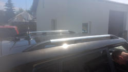 Kia Soul I 2008-2013 Barres de toit chrome (pieds en plastique, fixation adhesif) photo 2