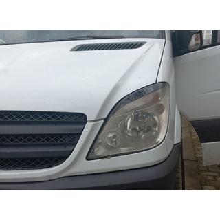 Coques de Phares Droites (noir, ABS, 2006-2013) Mercedes Sprinter W906 2006–2018 photo 3