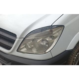 Coques de Phares Droites (noir, ABS, 2006-2013) Mercedes Sprinter W906 2006–2018 photo 1