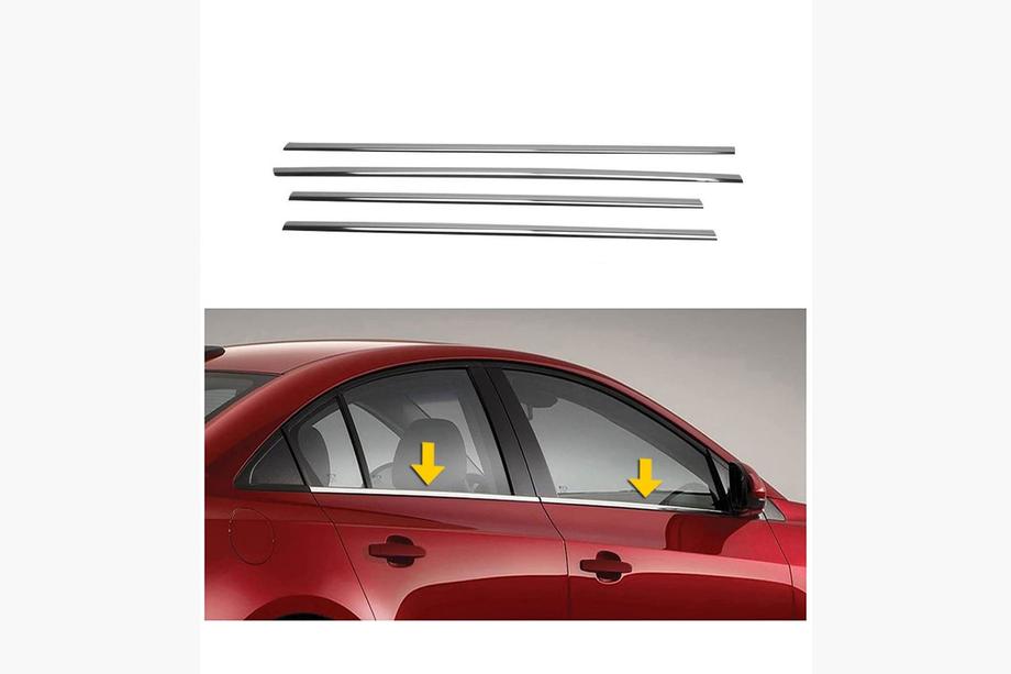 Mazda 3 2009-2013 Encadrement de vitres inox (4 pcs) Image