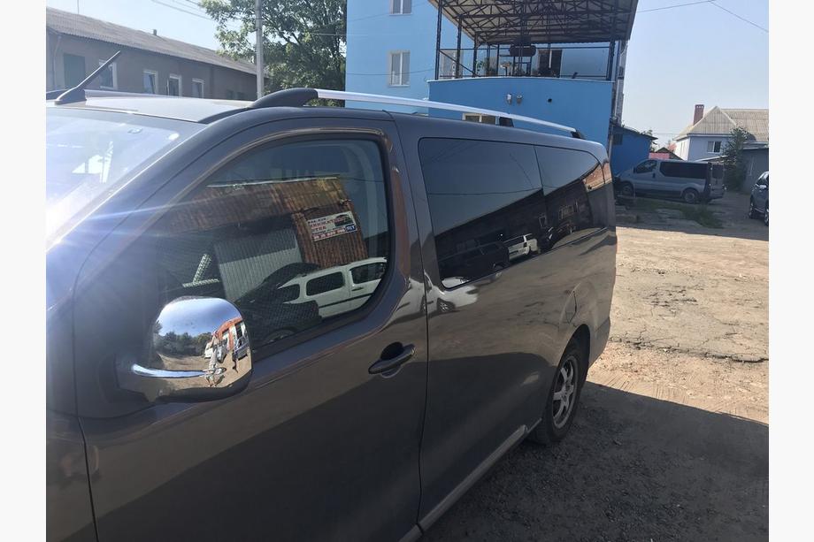 Peugeot Expert 2017- Barres de Toit Chromées Base longue, pied en plastique Photo 2