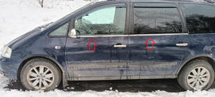 Ford Galaxy 1995-2006 Encadrement de vitres inox (4 pcs) photo 2