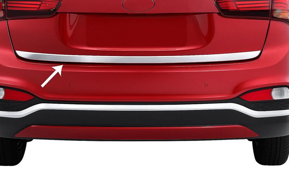 Hyundai I-20 2014-2020 Baguette de coffre 2018-2020 inox Image