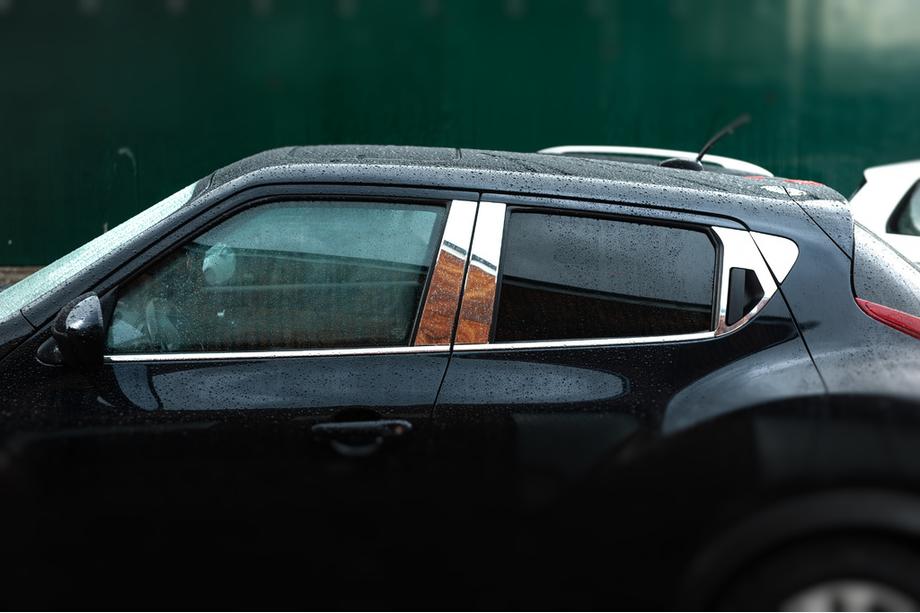 Nissan Juke 2010-2019 Enjoliveurs de Montants de Porte en Acier Inoxydable (8 pcs) Image