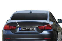 BMW 4 Series F32/F33/F36 2012-2020 Baguette inox au-dessus de la plaque d'immatriculation photo 1
