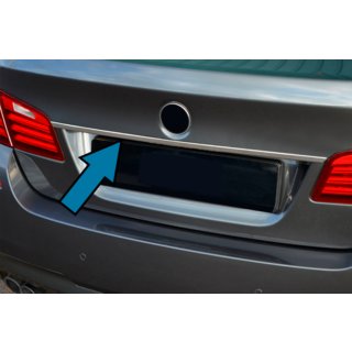 Baguette SD en inox au-dessus de la plaque d'immatriculation BMW 5 Series F10/F11 2010–2016 photo 1
