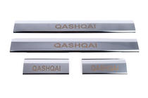 Nissan Qashqai 2007-2010 Couvre seuils en plastique (4 pcs, inox) photo 6