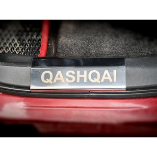Couvre seuils en plastique (4 pcs, inox) Nissan Qashqai 2007-2010 photo 4