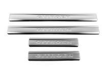 Citroen C-4 2004-2010 Seuils de porte OmsaLine (4 pcs, inox) photo 2