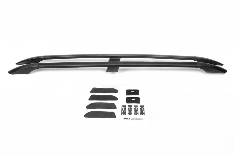 Nissan Qashqai 2010-2014 Barres de toit noires (pieds en plastique) Pieds en plastique Photo 4