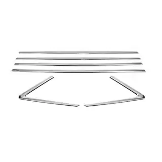 Baguettes de vitres inférieures inox (6 pcs) photo 3