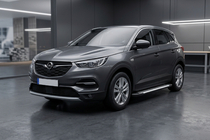 Opel Grandland X 2017- Marchepieds Line (2 pcs, aluminium) photo 1