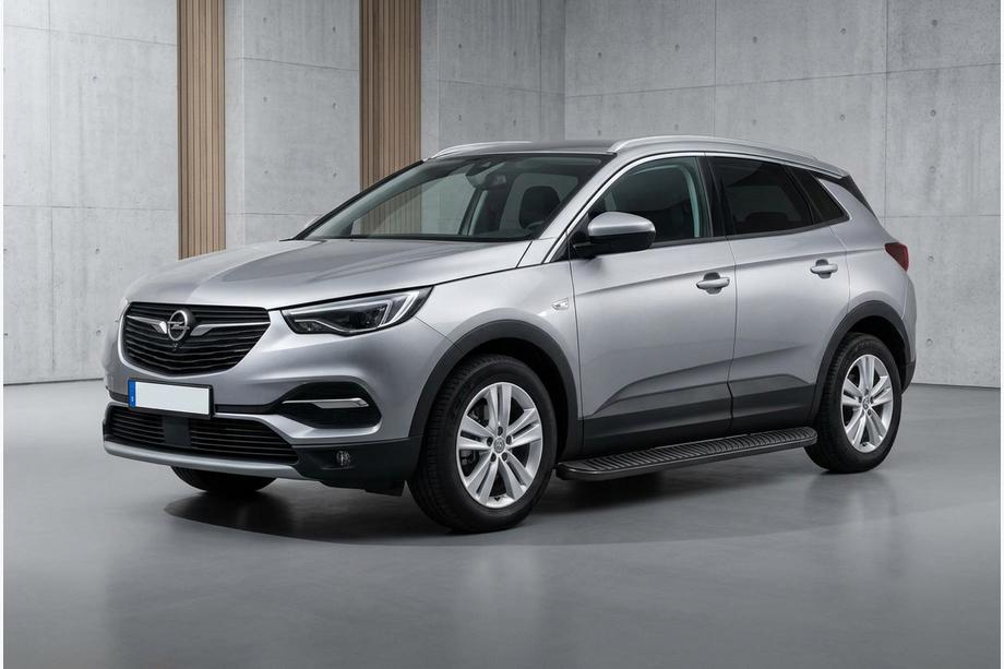 Opel Grandland X 2017- Marchepieds Latéraux Tayga Black (2 pcs, Aluminium) Image
