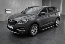 Opel Grandland X 2017- Marchepieds Latéraux Bosphore Grey (2 pcs, Aluminium) photo 1