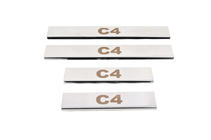 Citroen C-4 2004-2010 Seuils de porte Carmos inox photo 5