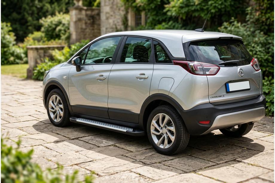 Opel Crossland X 2017-2024 Marchepieds latéraux Allmond Grey (2 pcs, aluminium) Image