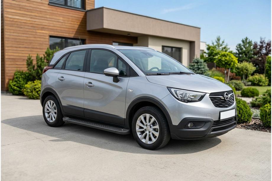 Opel Crossland X 2017-2024 Marchepieds Latéraux Allmond Black (2 pcs, Aluminium) Image