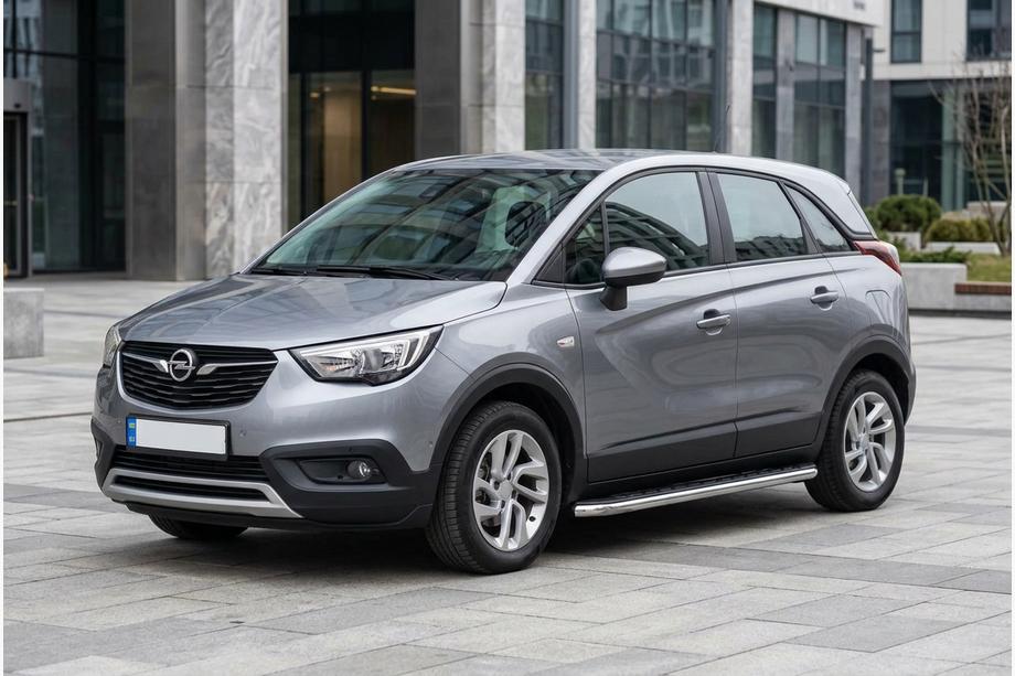 Opel Crossland X 2017-2024 Marchepieds Latéraux Maydos V1 (2 pcs, Aluminium & Inox) Image