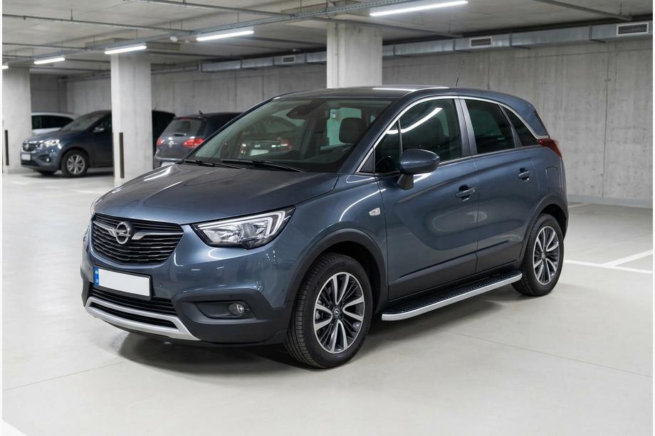 Opel Crossland X 2017-2024 Marchepieds Latéraux Tayga Grey (2 pcs, Aluminium) Image