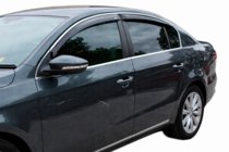 Volkswagen Passat B6 2006-2012 Déflecteurs de Vitres avec Moulure Chromée SD (4 pcs, HIC) photo 10