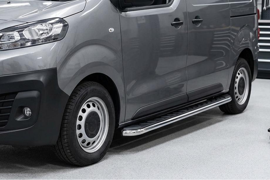 Peugeot Expert 2017- Marchepieds Latéraux Maydos V1 (2 pcs, Aluminium & Inox) XS – Empattement Court Photo 1