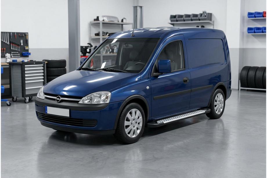 Opel Combo 2002–2012 Marchepieds Latéraux Allmond Grey (2 pcs, Aluminium) Image