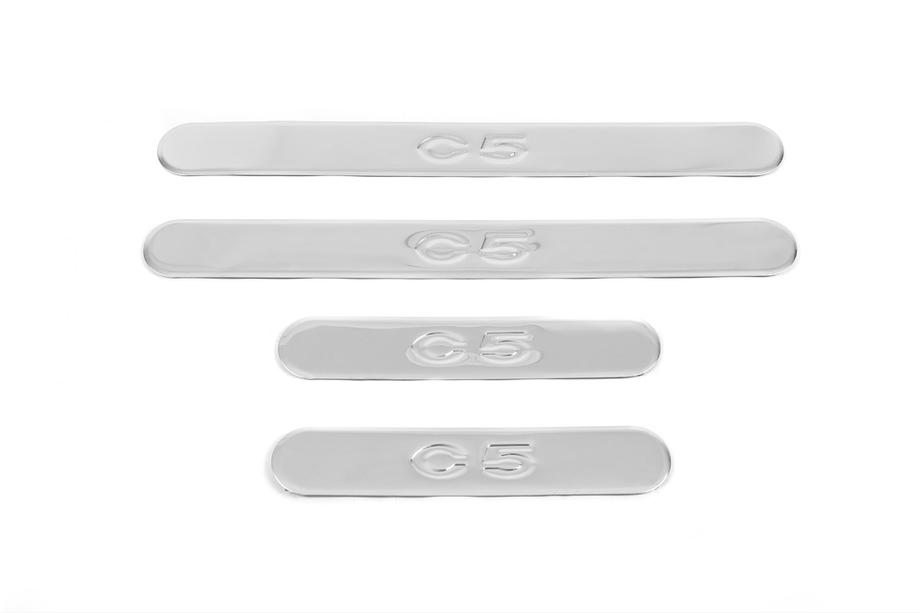 Citroen C-5 2008-2017 Seuils de porte OmsaLine (4 pcs, inox) Image