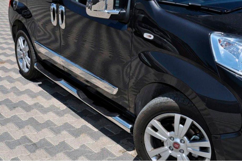 Peugeot Bipper 2008-2017 Barres Latérales (2 pcs, Inox) Image