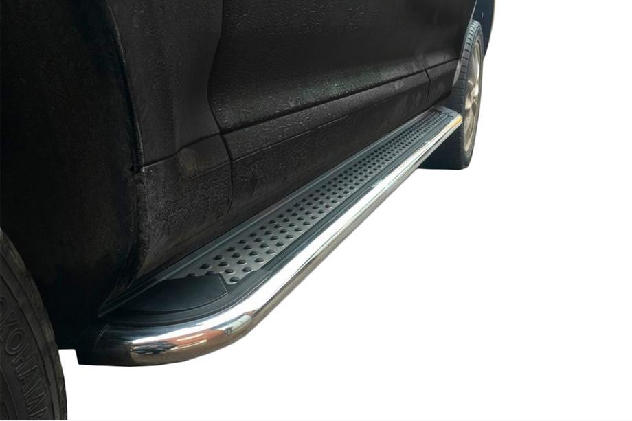 Ford Ranger 2011–2022 Marchepieds Latéraux Maydos V2 (2 pcs, Aluminium & Inox) Image