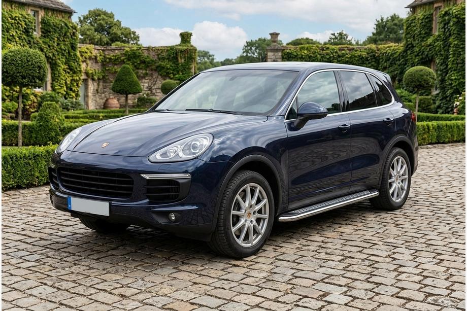 Porsche Cayenne 2010-2017 Marchepieds Latéraux Maydos V2 (2 pcs, Aluminium & Inox) Image