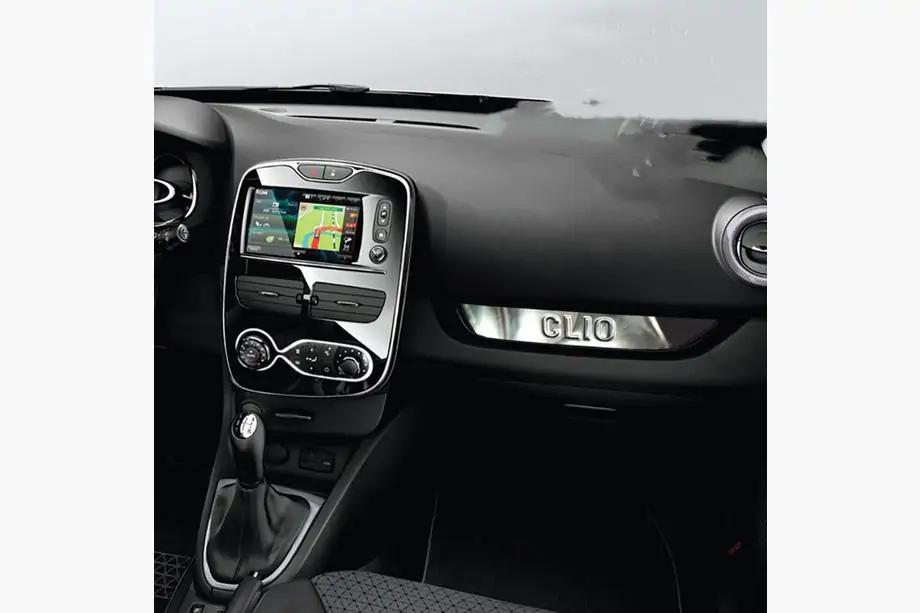 Renault Clio IV 2012-2019 Cache pour console avant (inox) Image