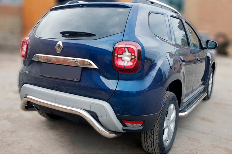 Renault Duster 2018-2024 Protection Arrière AK007 (Inox) Image