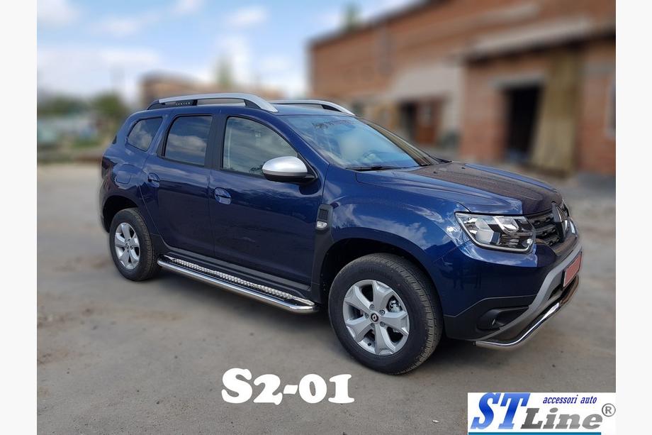 Renault Duster 2018-2024 Marchepieds Latéraux Premium (2 pcs, Inox) Image