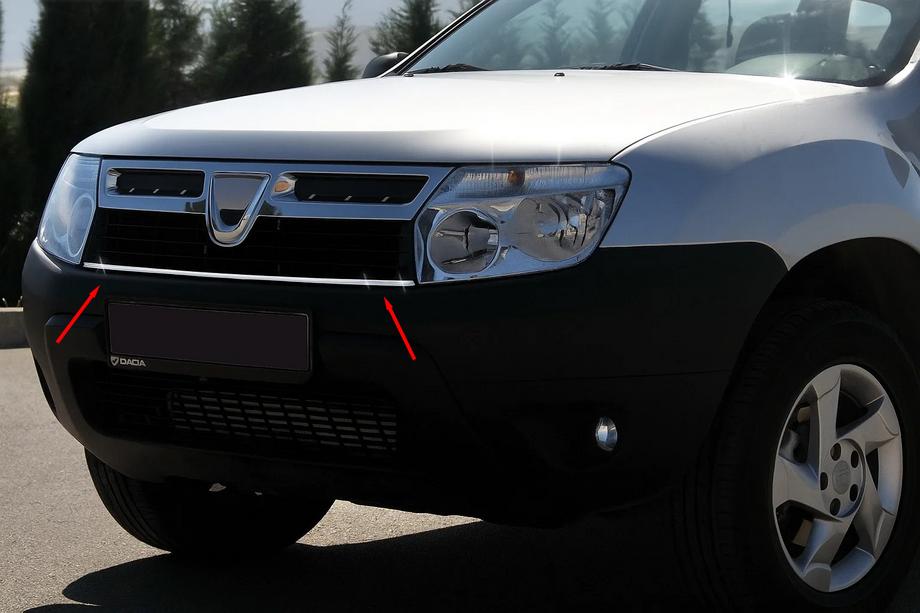 Renault Duster 2008–2017 Caches de Calandre en Acier Inoxydable Image