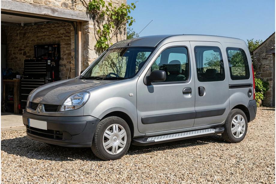 Renault Kangoo 1998-2008 Marchepieds Latéraux Allmond Grey (2 pcs, Aluminium) Image