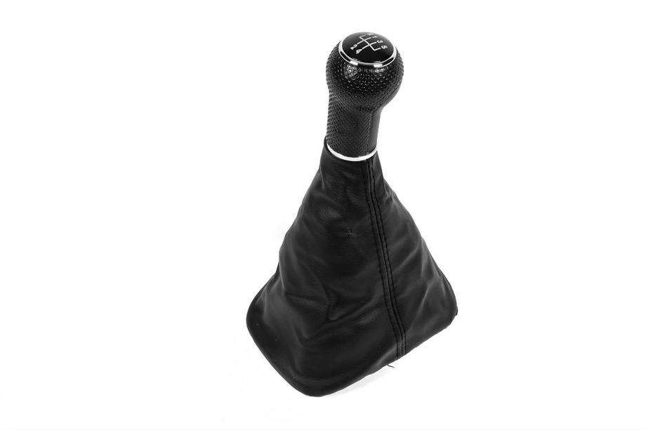 Volkswagen Bora 1998-2004 Pommeau de levier de vitesse avec soufflet (5 vitesses, cadre noir) Image