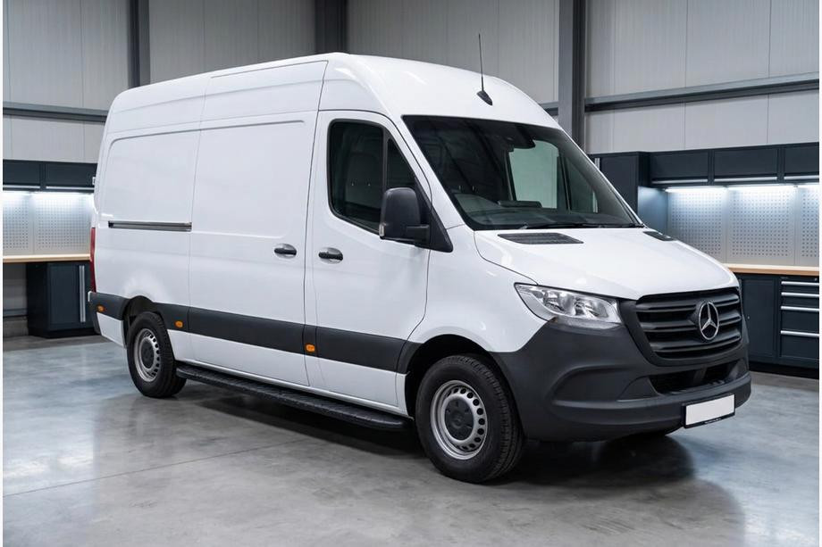 Mercedes Sprinter W907/W910 2018- Marchepieds Latéraux Bosphorus Black (2 pcs, Aluminium) Image