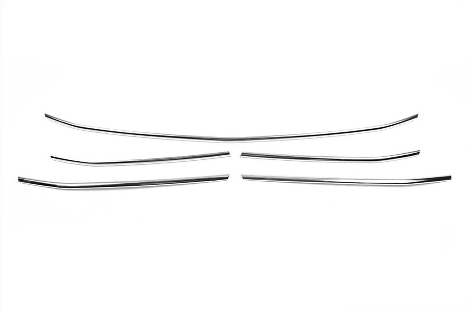 Mercedes Sprinter W907/W910 2018- Couvre-Calandre Chromés (5 pcs, Acier Inoxydable) Carmos - Acier Inoxydable Turc Photo 2