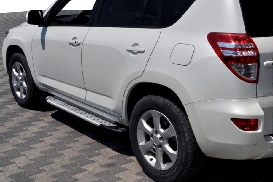 Toyota Rav 4 2006-2013 Marchepieds Latéraux Allmond Grey (2 pcs, Aluminium) Image