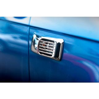 Couvre-clignotants latéraux chromés Rectangulaires (2 pcs, ABS) Audi A3 2003-2012 photo 1