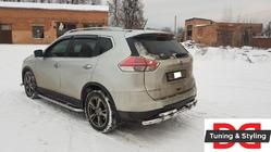 Nissan X-trail T32/Rogue 2014-2021 Marchepieds Latéraux Premium (2 pcs, Inox) Ø60 photo 3