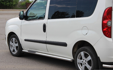 Opel Combo 2012-2018 Barres Latérales (2 pcs, Inox) 60 mm, empattement court photo 2