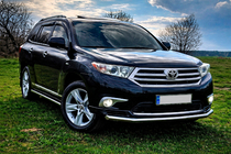 Toyota Highlander 2008-2013 Barres Latérales (2 pcs, Inox) photo 1