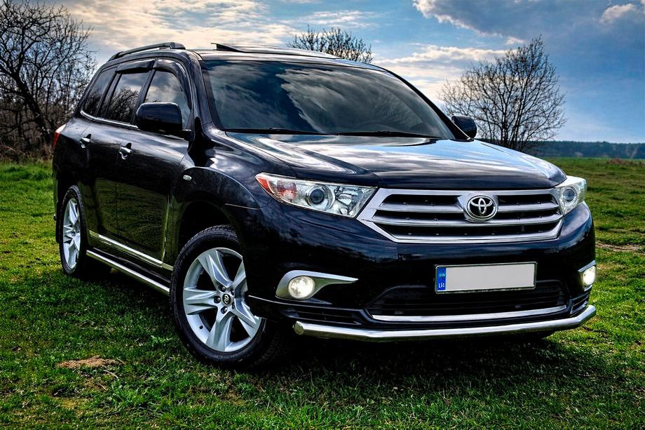 Toyota Highlander 2008-2013 Barres Latérales (2 pcs, Inox) Image