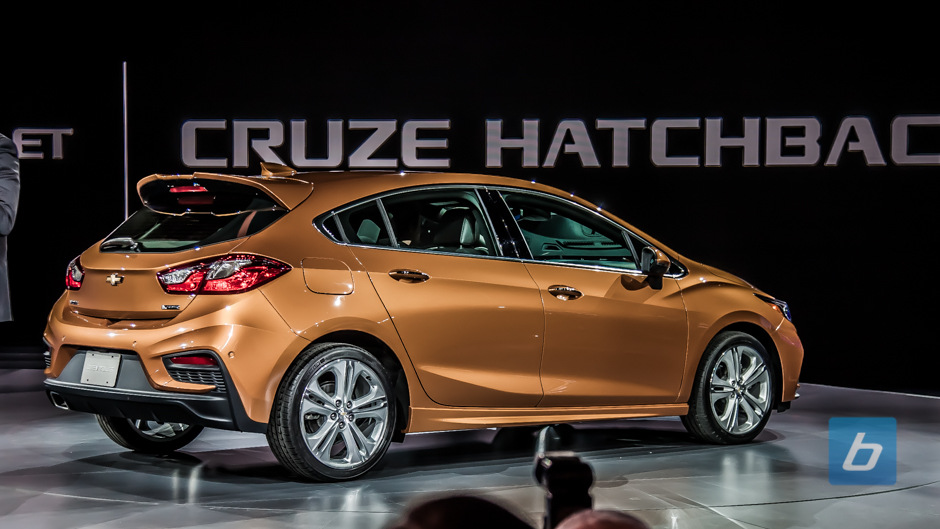 Le hayon de la deuxième génération de la Chevrolet Cruze