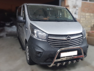 Opel Vivaro 2015-2019 Pare-buffle WT003-4 (Inox) Avec Inscription photo 3