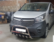 Opel Vivaro 2015-2019 Pare-buffle WT003-4 (Inox) Avec Inscription photo 2