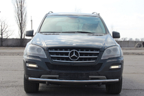 Mercedes ML W164 2005-2011 Protection Avant ST008 (Inox) photo 1