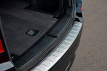 BMW X3 F25 2011-2018 Protection de pare-chocs arrière en acier inox OmsaLine (mat, inox) photo 9